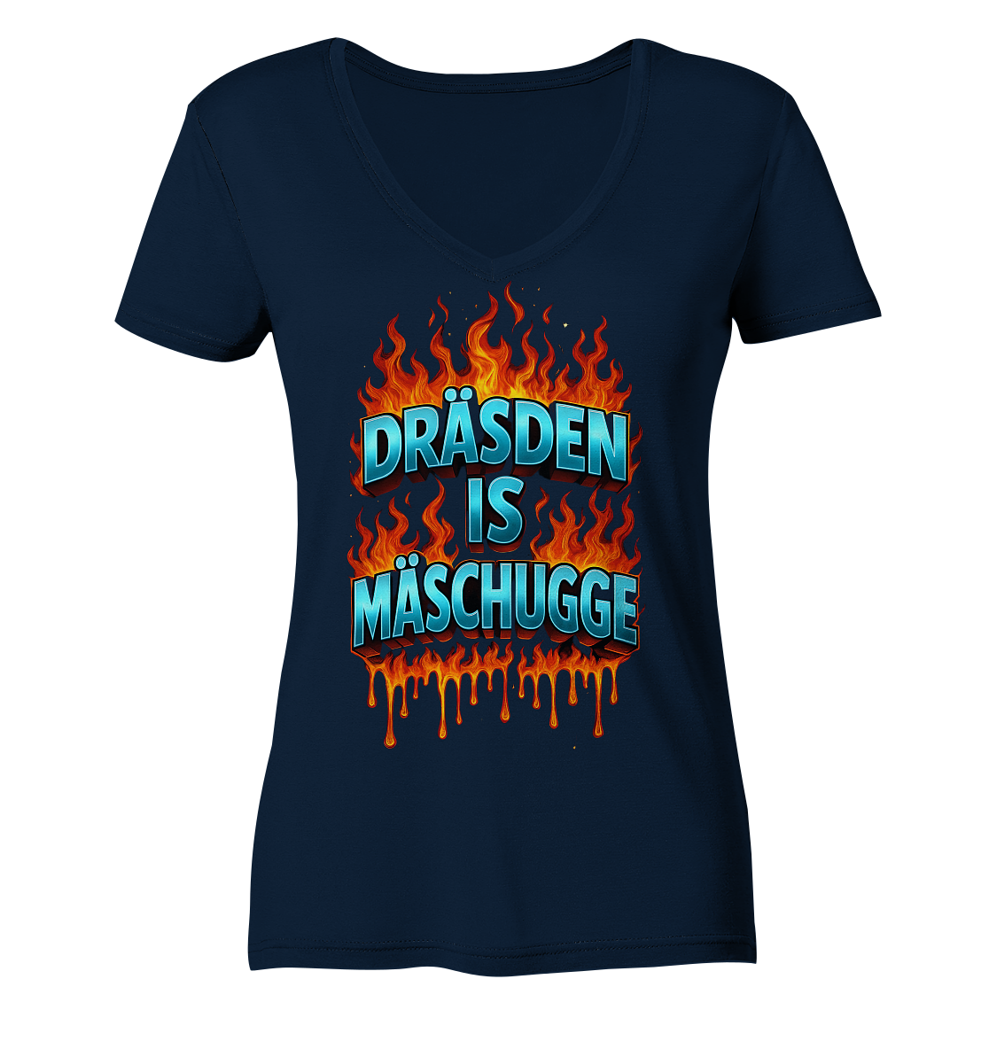 Mäschugge  - Ladies V-Neck Shirt