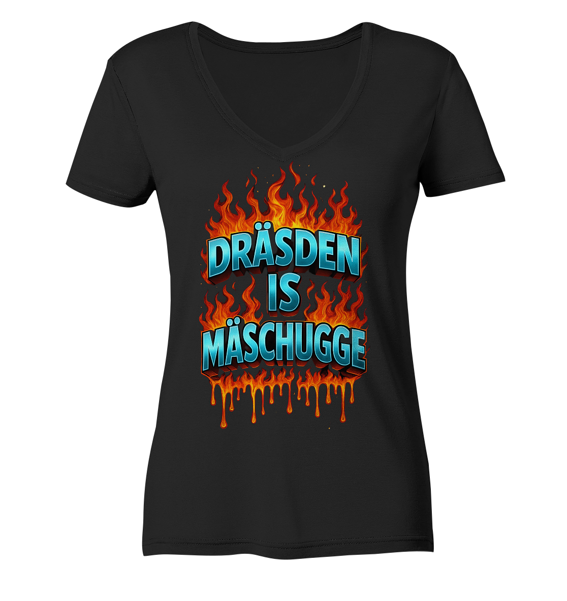 Mäschugge  - Ladies V-Neck Shirt