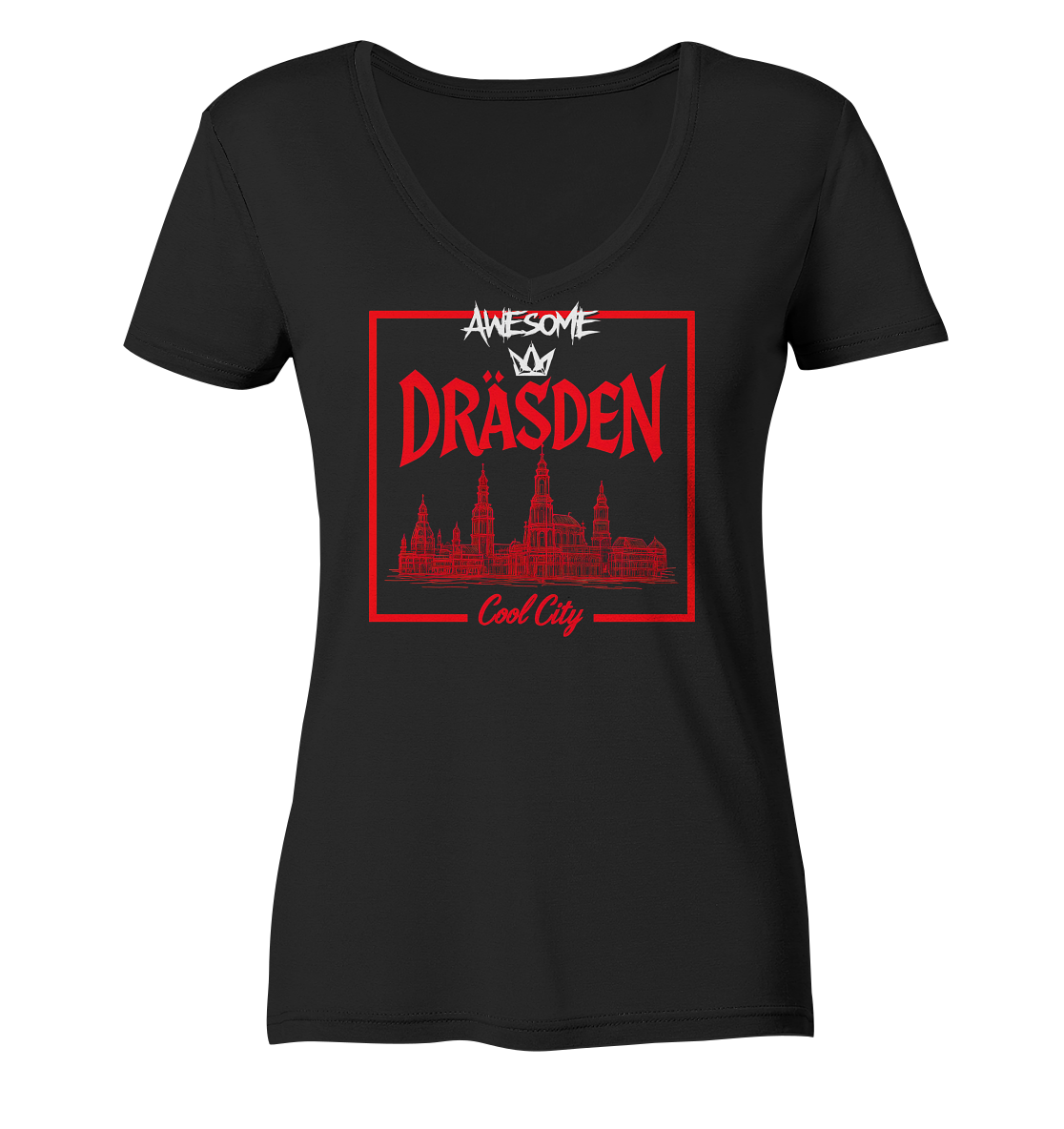 AWESOME - Ladies V-Neck Shirt