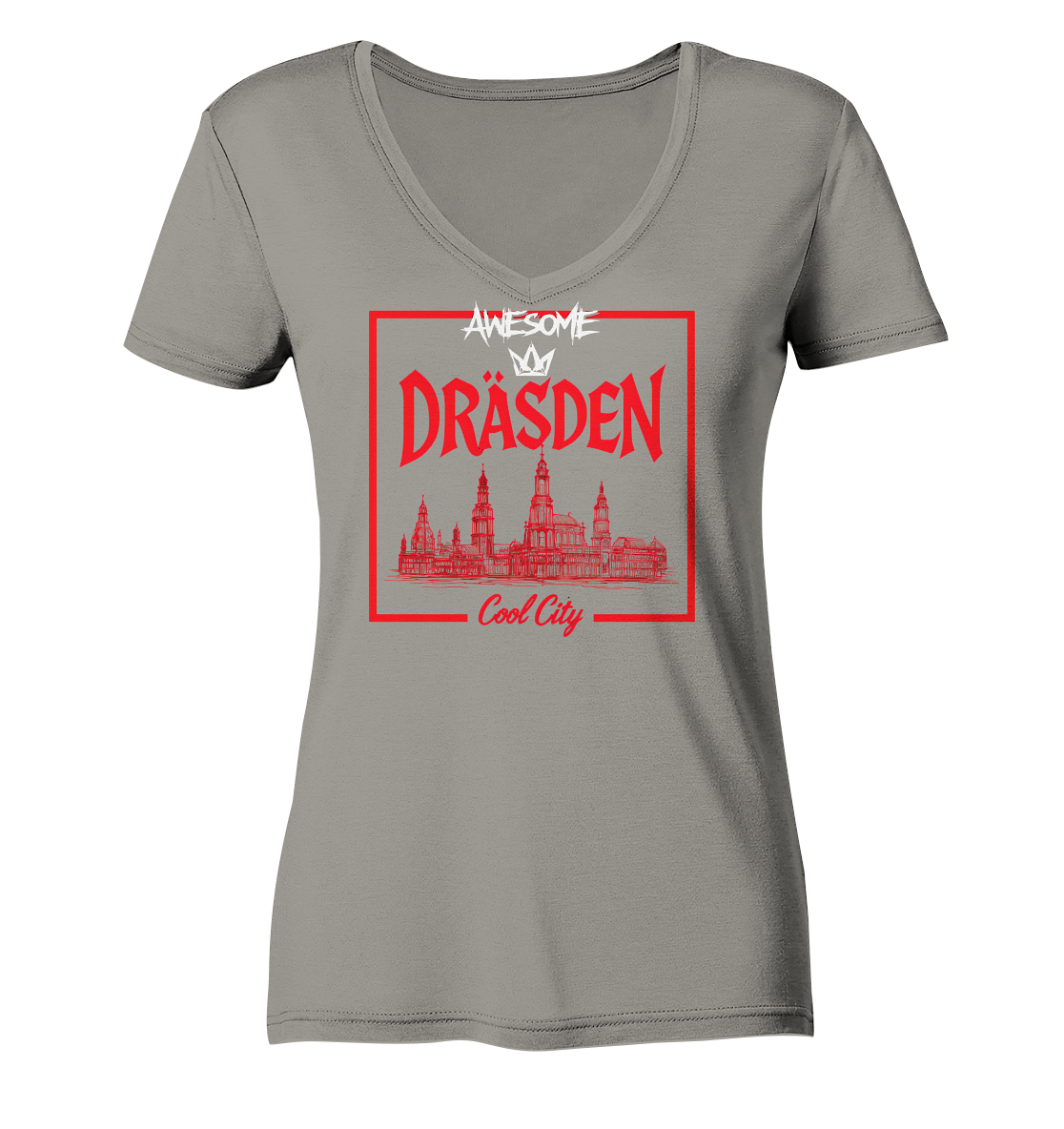 AWESOME - Ladies V-Neck Shirt