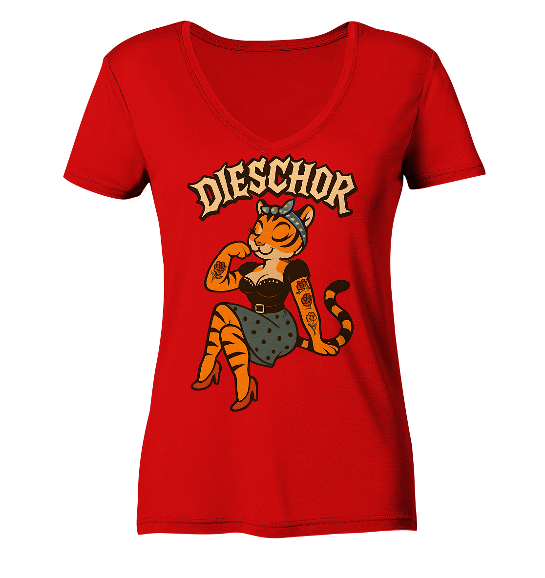 DIESCHOR #W - Ladies V-Neck Shirt