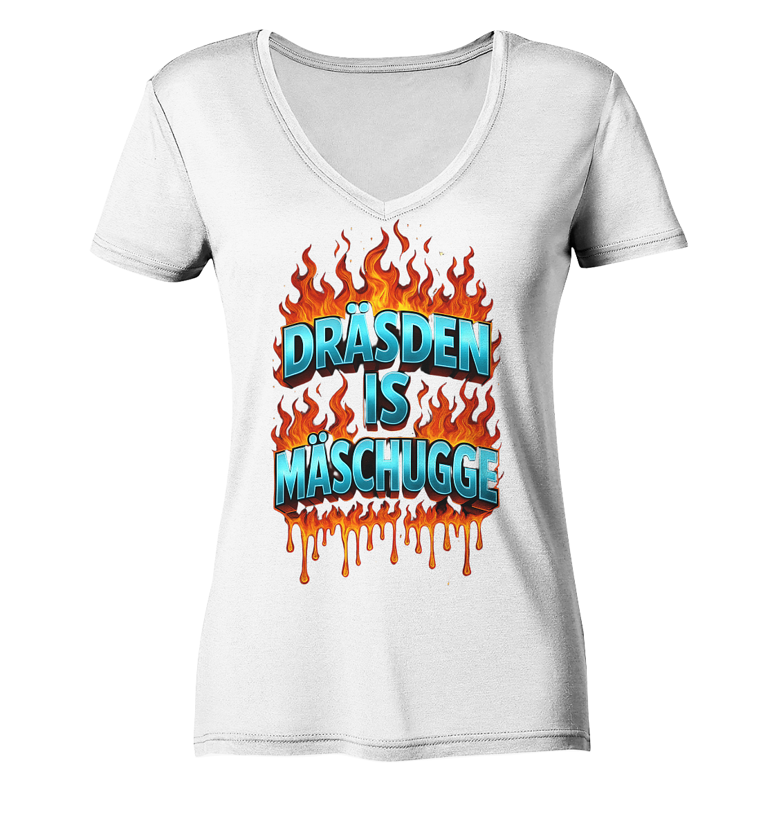 Mäschugge  - Ladies V-Neck Shirt