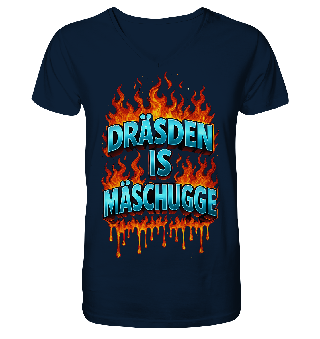 Mäschugge  - Mens Organic V-Neck Shirt