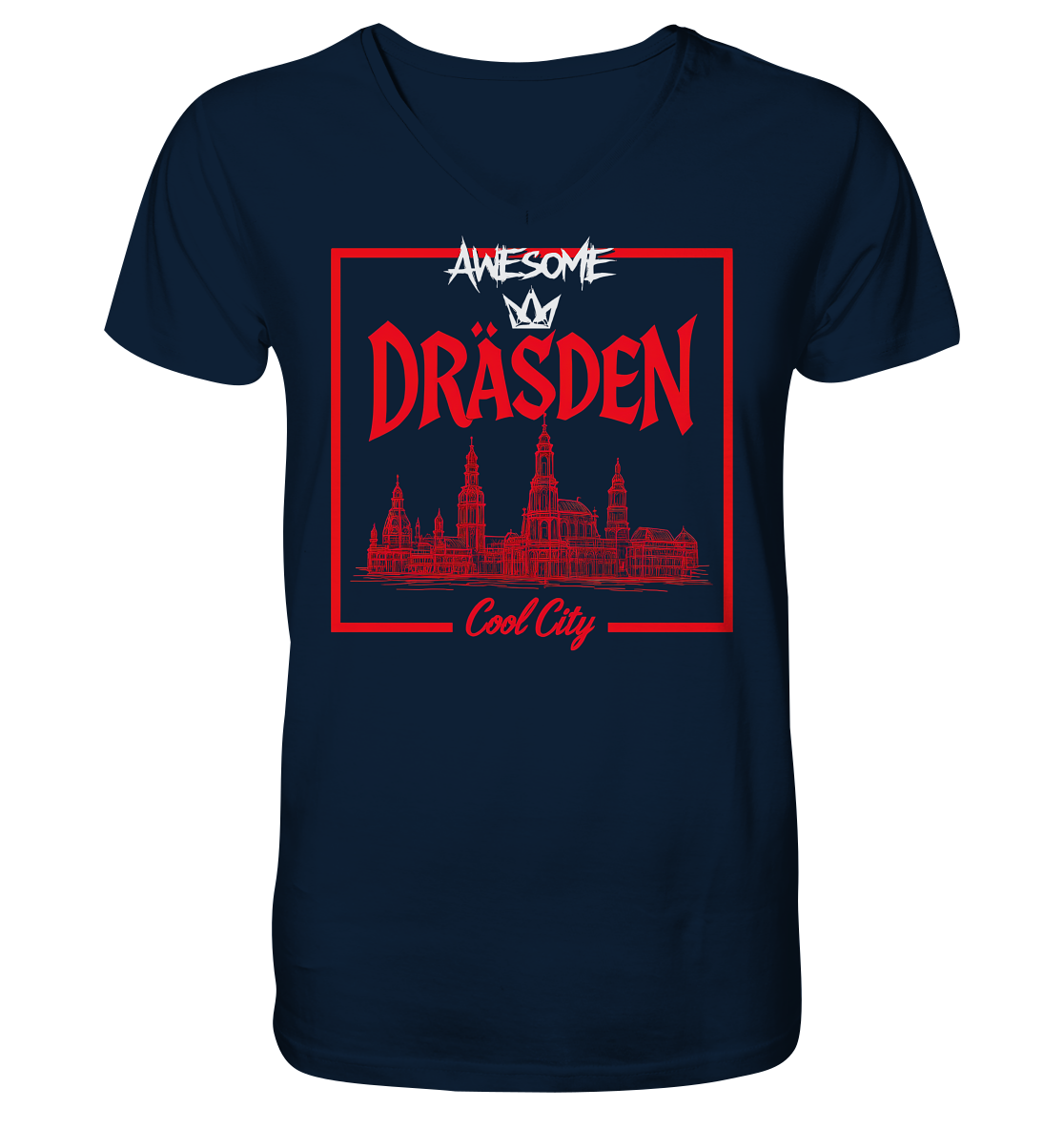 AWESOME - Mens Organic V-Neck Shirt