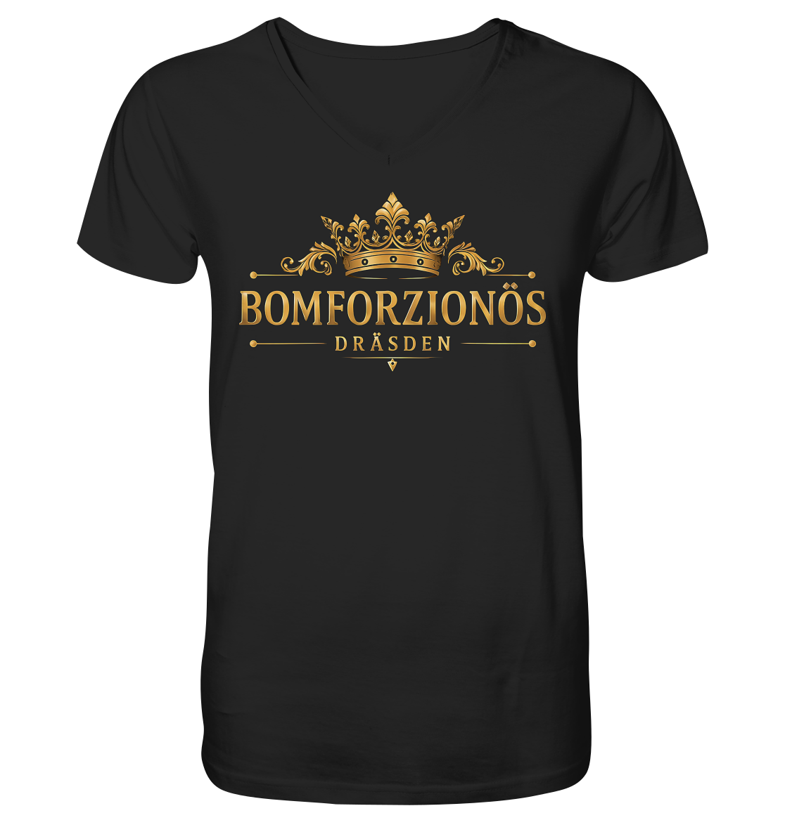 BOMFORZIONÖS - Mens Organic V-Neck Shirt