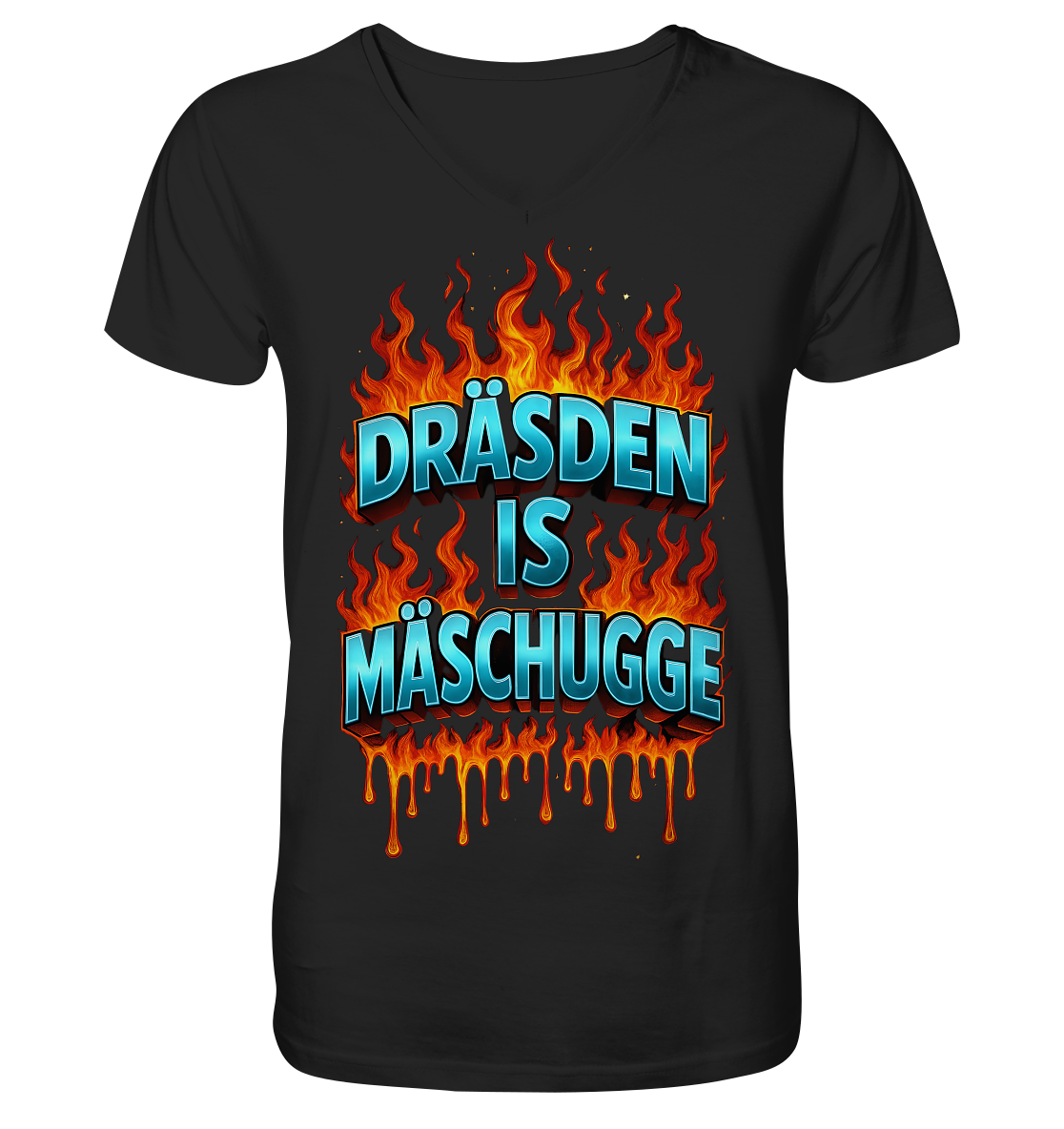 Mäschugge  - Mens Organic V-Neck Shirt