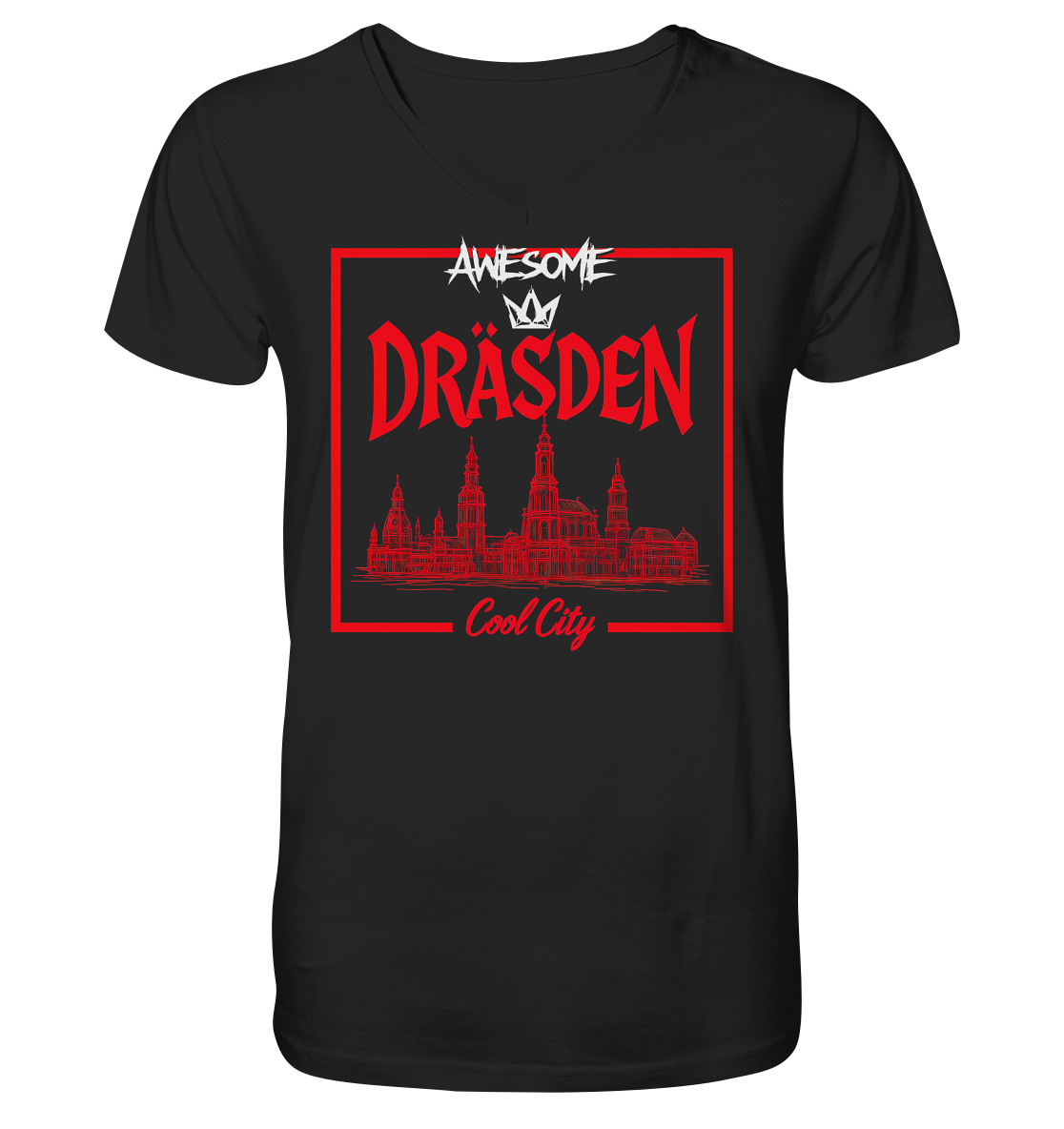 AWESOME - Mens Organic V-Neck Shirt