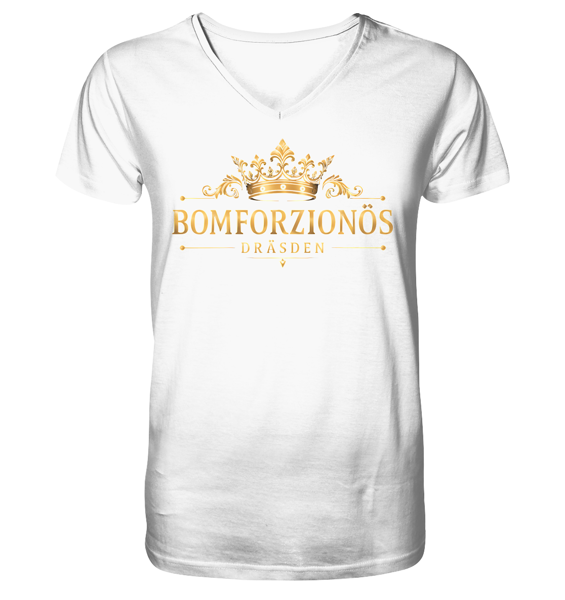 BOMFORZIONÖS - Mens Organic V-Neck Shirt