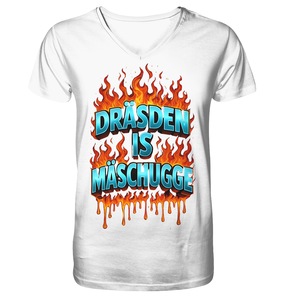 Mäschugge  - Mens Organic V-Neck Shirt