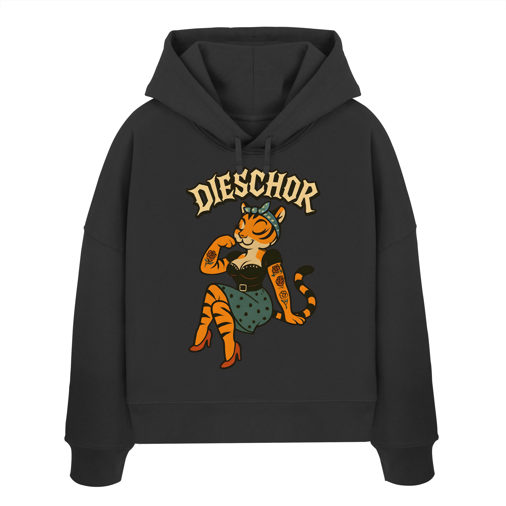 DIESCHOR #W - Womens Organic Boxcut Hoodie