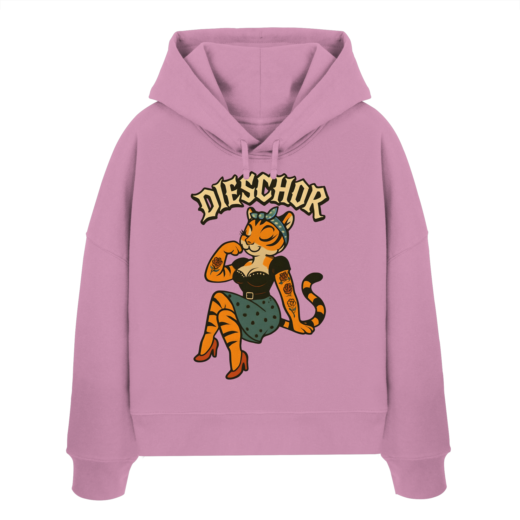 DIESCHOR #W - Womens Organic Boxcut Hoodie
