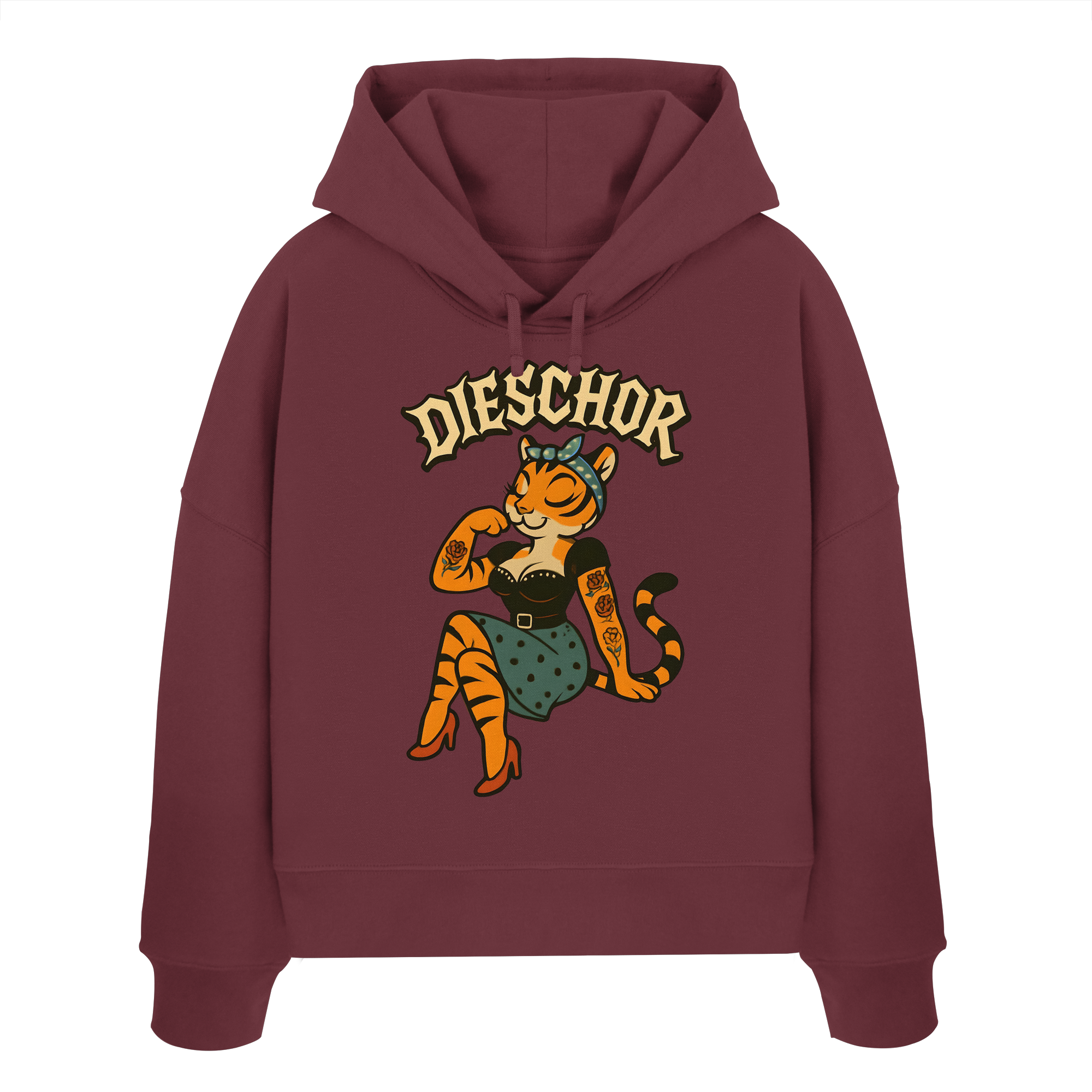 DIESCHOR #W - Womens Organic Boxcut Hoodie