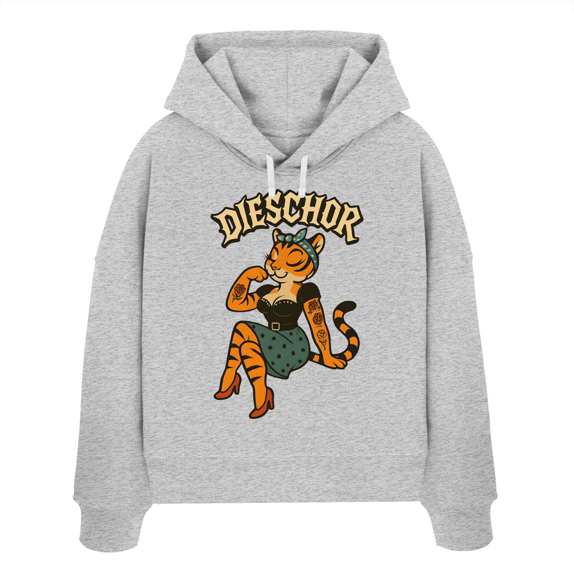 DIESCHOR #W - Womens Organic Boxcut Hoodie