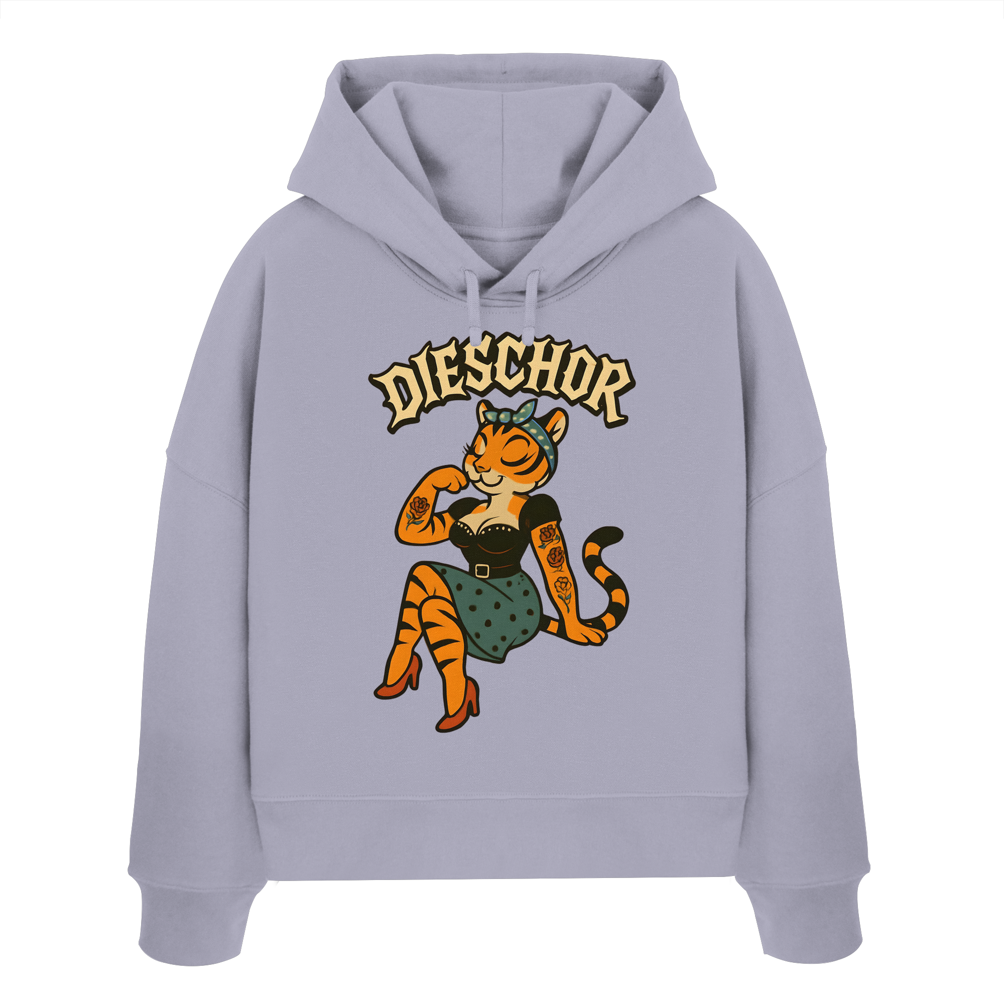 DIESCHOR #W - Womens Organic Boxcut Hoodie