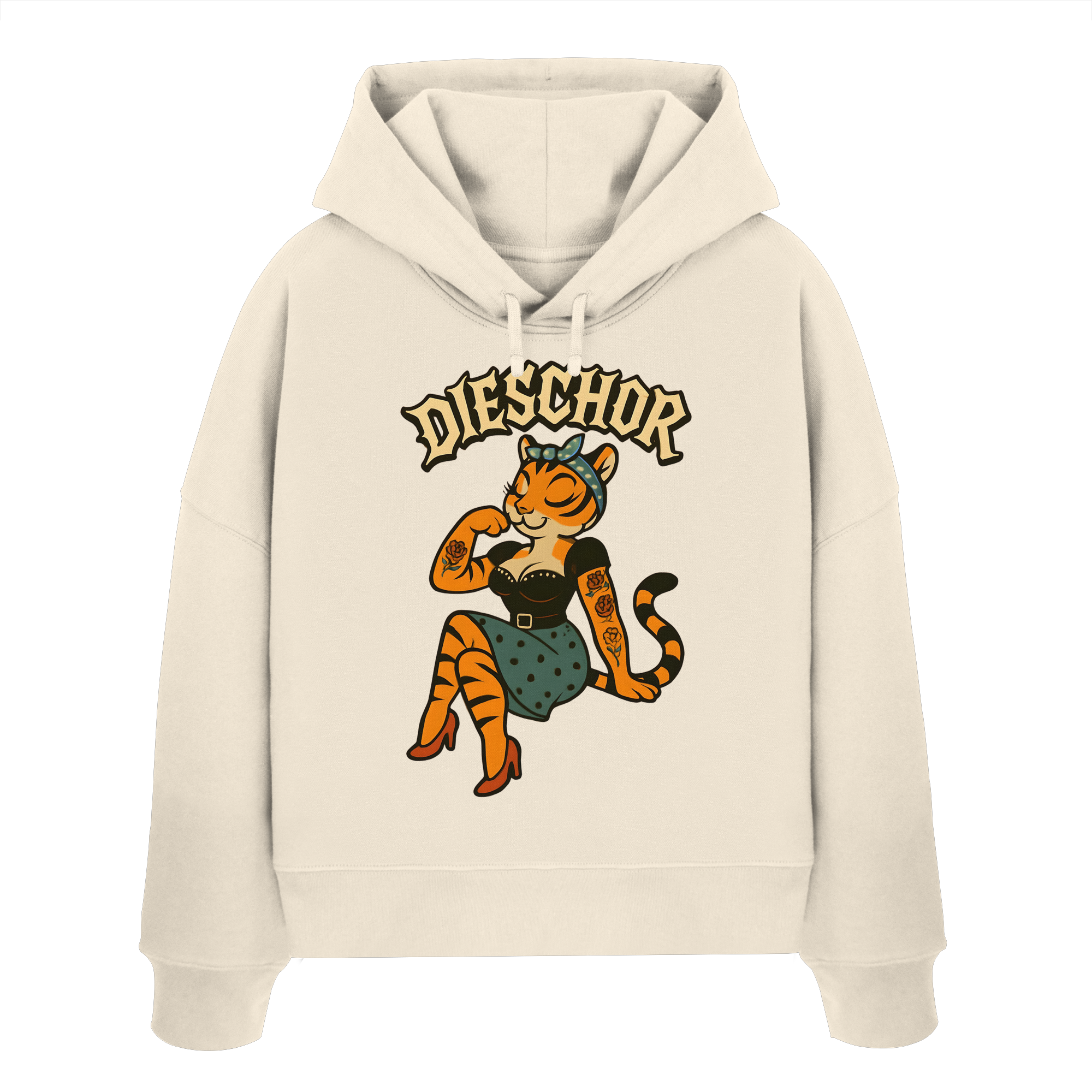 DIESCHOR #W - Womens Organic Boxcut Hoodie