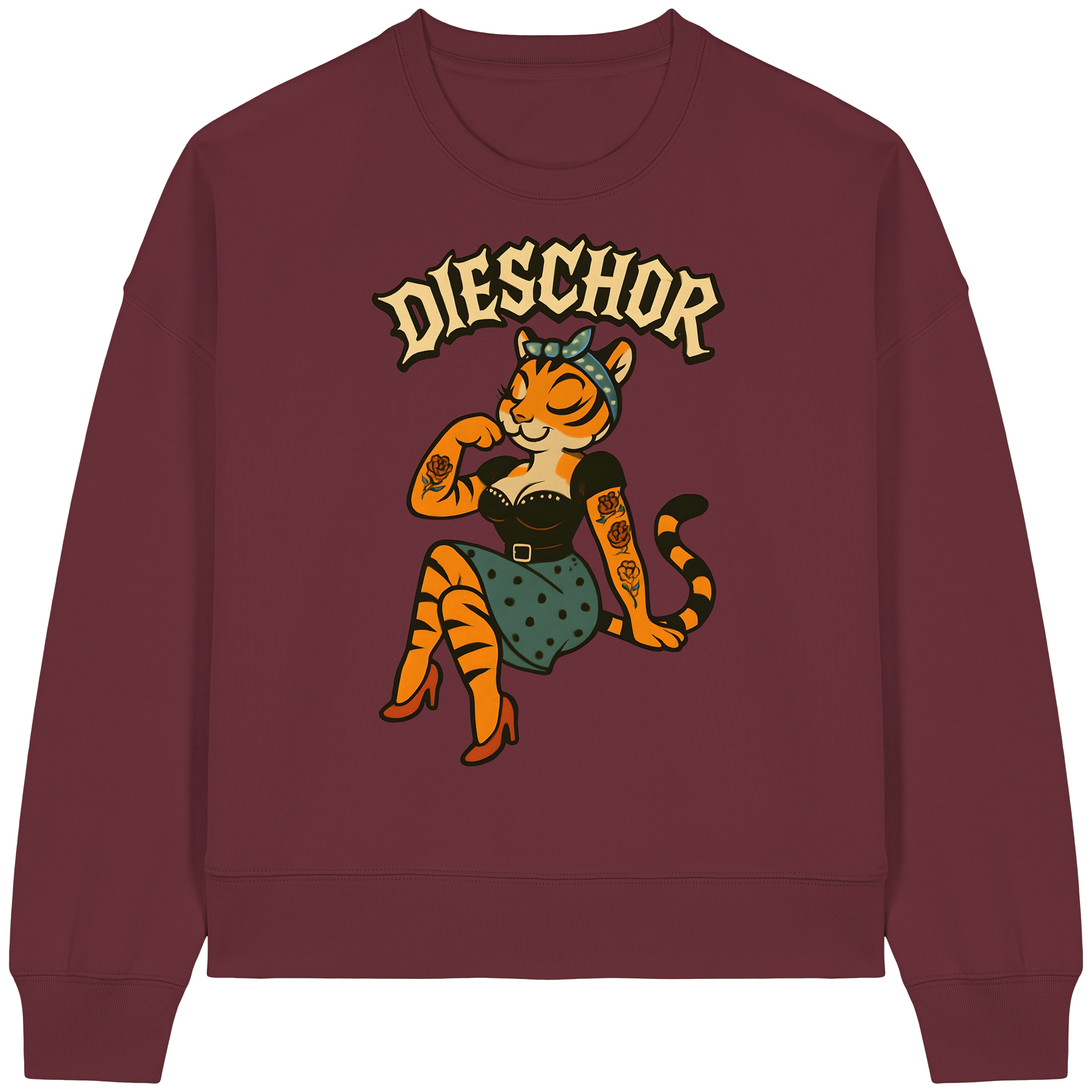 DIESCHOR #W - Womens Organic Boxcut Sweatshirt