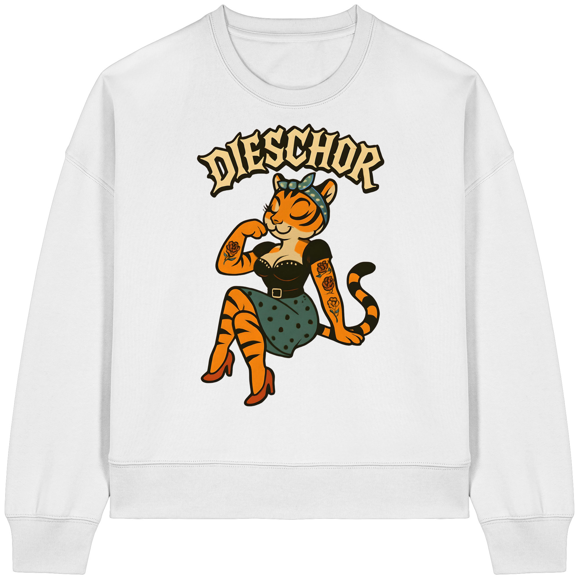 DIESCHOR #W - Womens Organic Boxcut Sweatshirt
