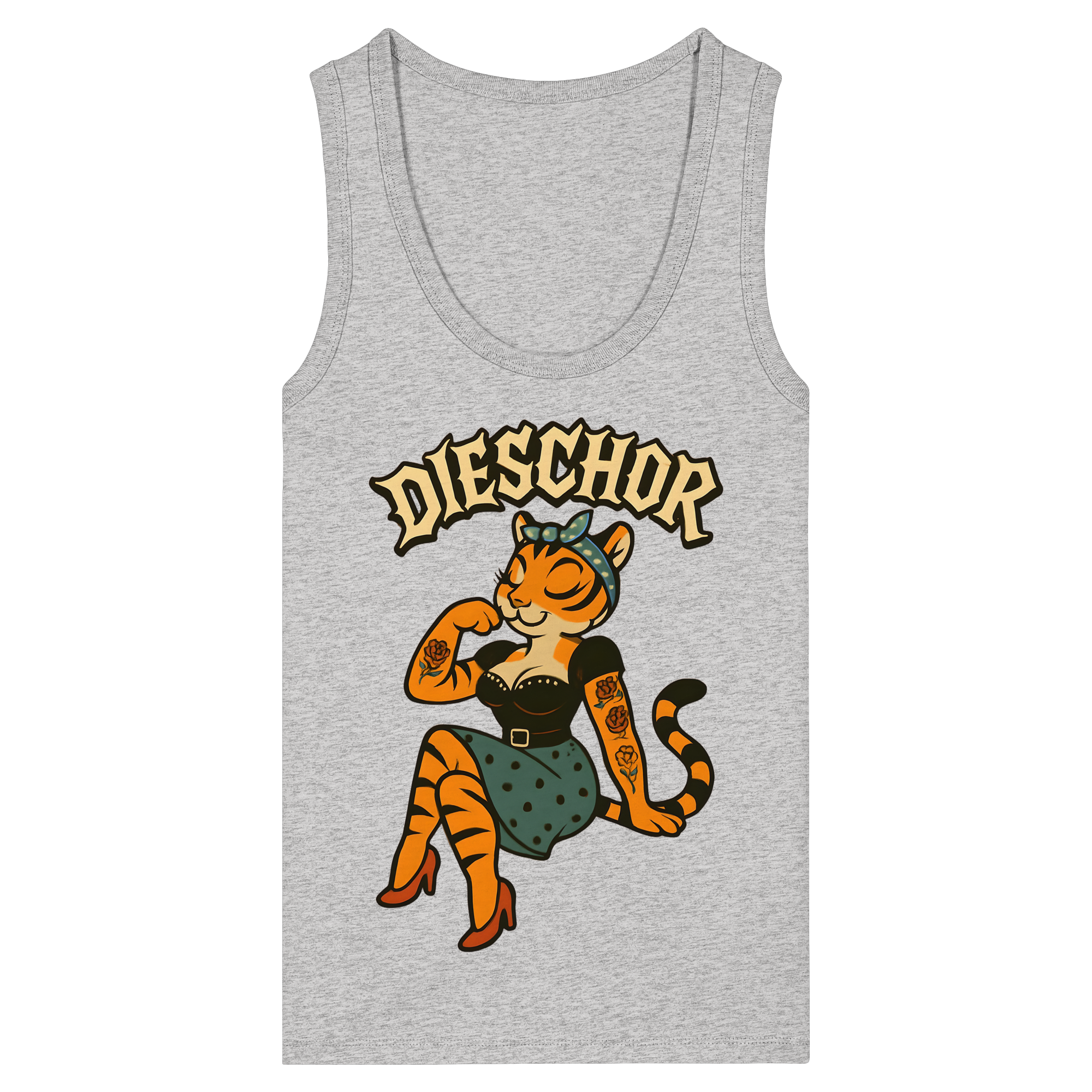DIESCHOR #W - Womens Organic Fitted Tank Top