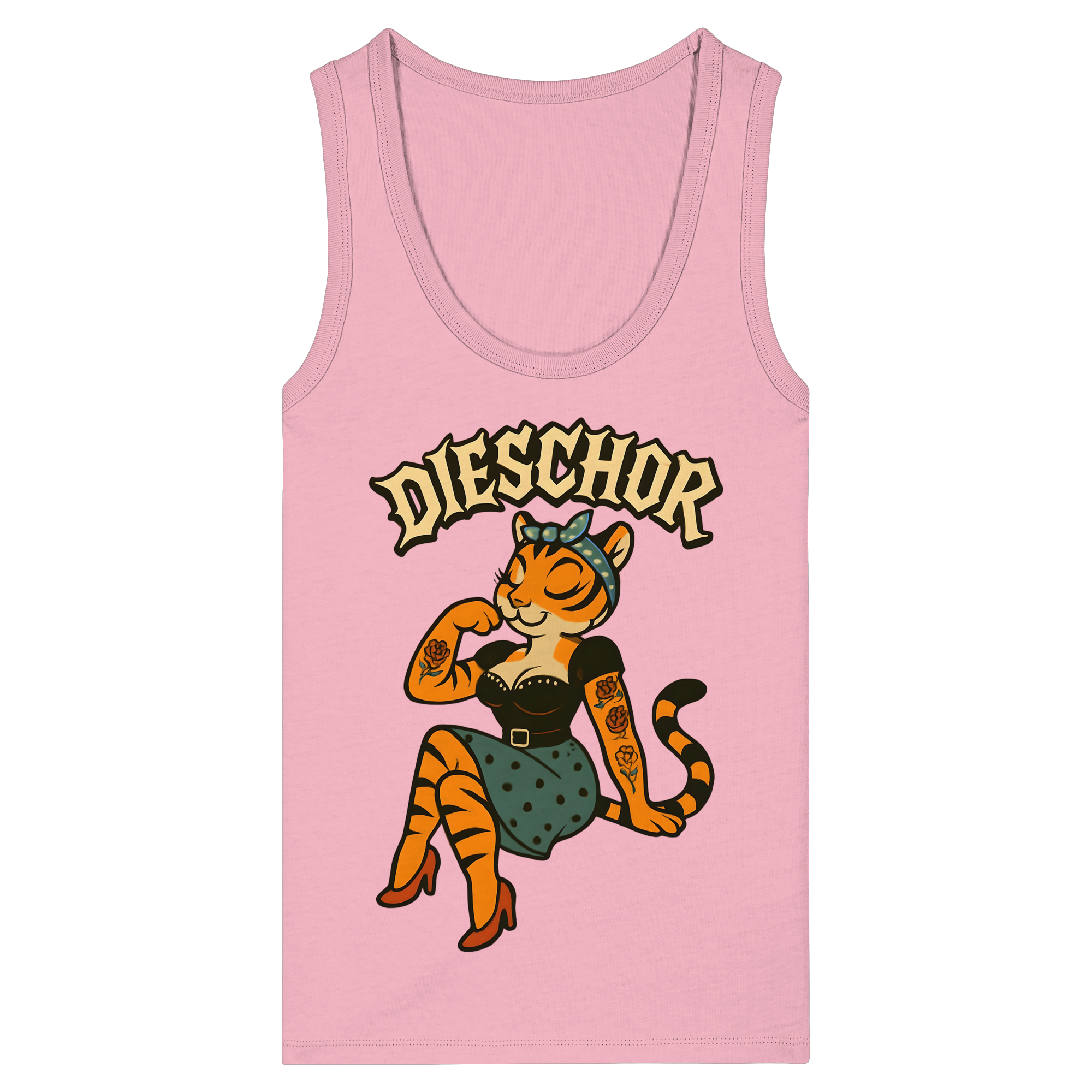 DIESCHOR #W - Womens Organic Fitted Tank Top