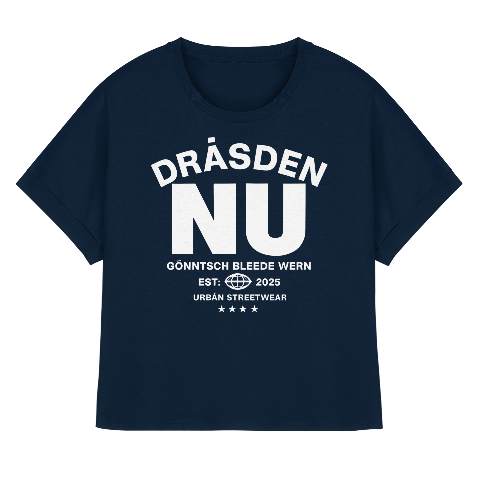 NU#3 - Womens Organic Rolled Sleeves T-Shirt